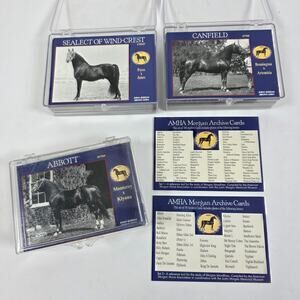 Morgan Horse AMHA Morgan Archive Quantum Trading Cards Set 1 & 2 1995